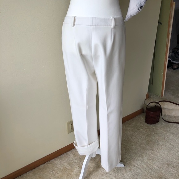 Etcetera tuxedo style white trousers size 6 - Picture 5 of 16